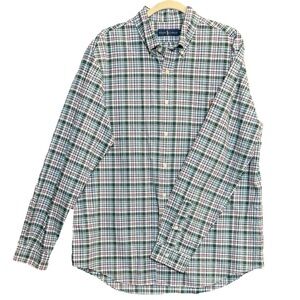 Ralph Lauren Polo Classic Fit Plaid Oxford Button Down Long Sleeve Shirt Sz XL